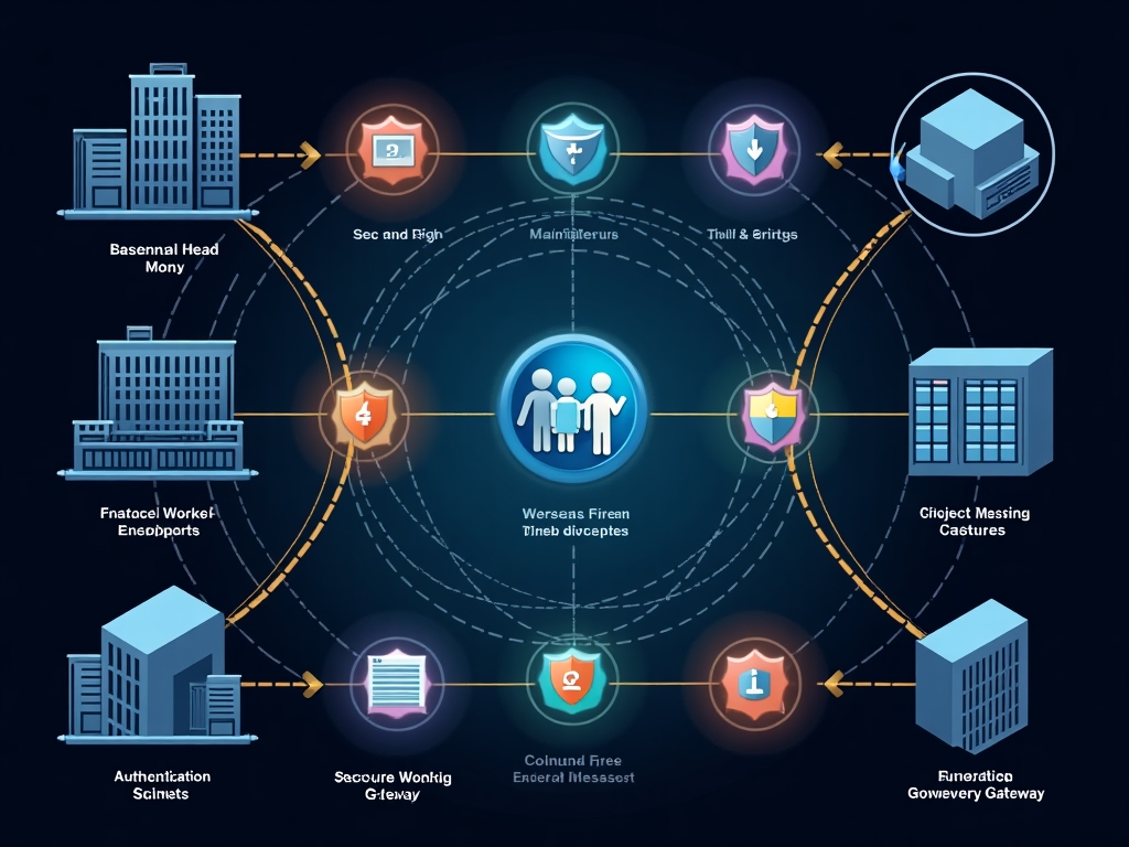 Diagrama de arquitectura VPN corporativa Identityformcibc